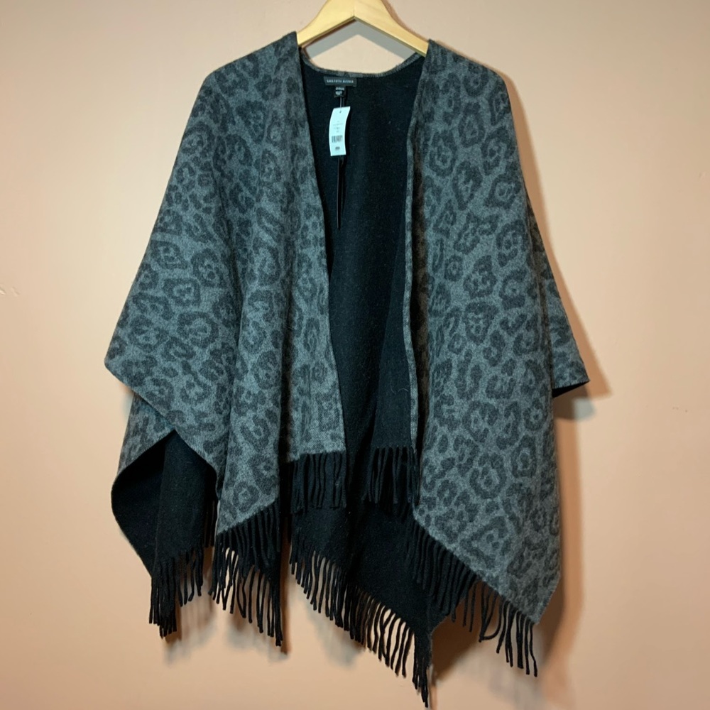 Saks Fifth Avenue Merino Wool Reversible Cape